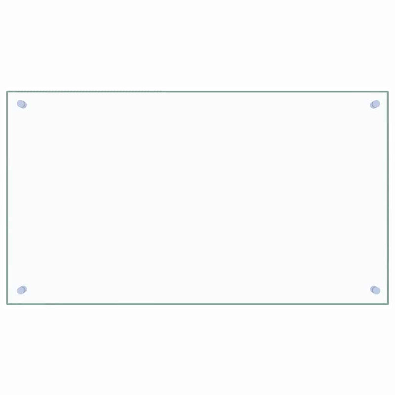 vidaXL átlátszó edzett üveg konyhai fröccsenésgátló 90 x 50 cm