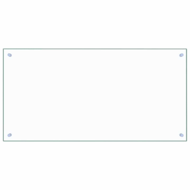 vidaXL átlátszó edzett üveg konyhai fröccsenésgátló 100 x 50 cm