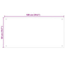 vidaXL átlátszó edzett üveg konyhai fröccsenésgátló 100 x 50 cm