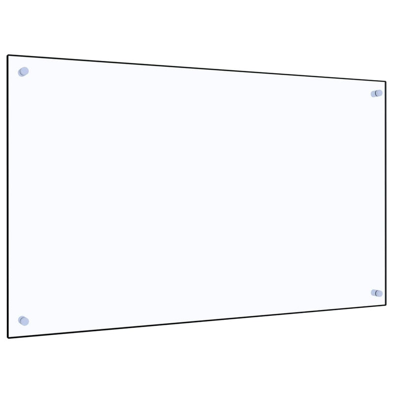 vidaXL átlátszó edzett üveg konyhai fröccsenésgátló 100 x 60 cm