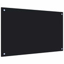 vidaXL fekete edzett üveg konyhai falburkoló 80 x 50 cm