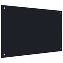 vidaXL fekete edzett üveg konyhai falburkoló 90 x 50 cm
