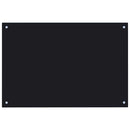 vidaXL fekete edzett üveg konyhai falburkoló 90 x 60 cm