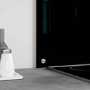 vidaXL fekete edzett üveg konyhai falburkoló 90 x 60 cm