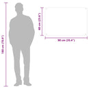 vidaXL fekete edzett üveg konyhai falburkoló 90 x 60 cm