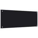 vidaXL fekete edzett üveg konyhai falburkoló 100 x 40 cm
