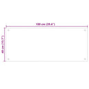 vidaXL fekete edzett üveg konyhai falburkoló 100 x 40 cm