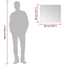 vidaXL üveg falitükör 60 x 50 cm