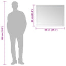 vidaXL üveg falitükör 80 x 60 cm