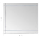 vidaXL üveg falitükör 100 x 60 cm