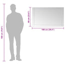 vidaXL üveg falitükör 100 x 60 cm