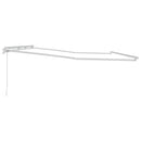 vidaXL Napernyő Fehér 6 x 3 m Fém