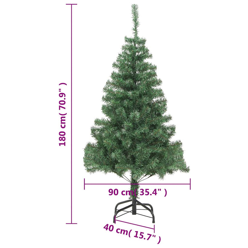 vidaXL 564 ágas műkarácsonyfa talppal 180 cm