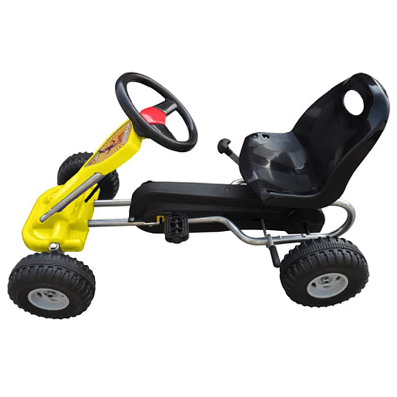 vidaXL pedálos gokart sárga