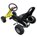 vidaXL pedálos gokart sárga