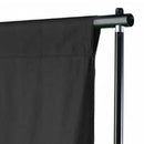vidaXL fekete pamut háttér állvány nélkül 500 x 300 cm