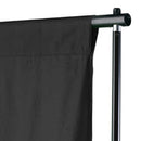 vidaXL fekete pamut háttér állvány nélkül 600 x 300 cm