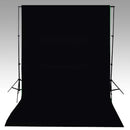 vidaXL fekete pamut háttér állvány nélkül 600 x 300 cm