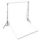 vidaXL fehér pamut háttér állvány nélkül 600 x 300 cm