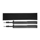 vidaXL 2 db fényállvány 78-210 cm