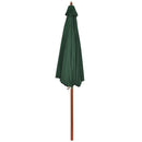 vidaXL zöld napernyő 258 cm