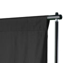 vidaXL fekete háttértartó állványrendszer 600 x 300 cm