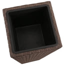 vidaXL 3 db barna polyrattan kerti magaságyás