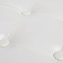 vidaXL fehér műbőr kagylófotel lábzsámollyal