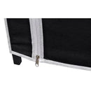 vidaXL fekete összecsukható ruhásszekrény 110 x 45 x 175 cm