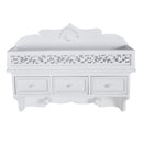 Fali polc/akasztó 3 fiókkal 2 kampóval