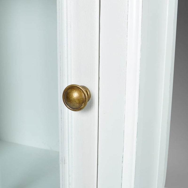 vidaXL elegáns fehér fa könyvespolc szekrény 3 polccal