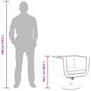 vidaXL fekete műbőr bárszék