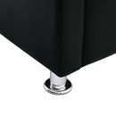 vidaXL fekete műbőr kocka alakú fotel