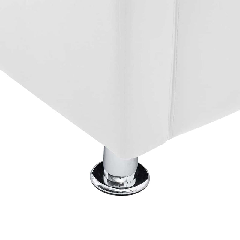 vidaXL fehér műbőr kocka alakú fotel