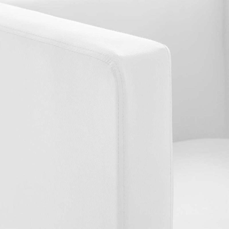 vidaXL fehér műbőr kocka alakú fotel