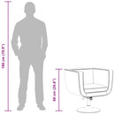 vidaXL 2 db fekete műbőr bárszék