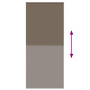 vidaXL sötétítő roló 84,4 x 230 cm, szövetszélesség 80 cm, kávébarna