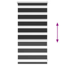 vidaXL fekete zebra roló 40,9 x 100 cm szövetszélesség 36,7 cm