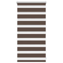 vidaXL Zebra roló 40,9 x 100 cm, szövetszélesség 36,7 cm, kávébarna