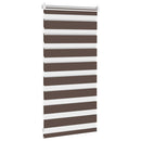 vidaXL Zebra roló 40,9 x 100 cm, szövetszélesség 36,7 cm, kávébarna