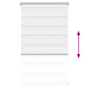 vidaXL fehér zebra roló 50,9 x 100 cm szövetszélesség 46,7 cm