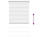 vidaXL fehér zebra roló 50,9 x 100 cm szövetszélesség 46,7 cm