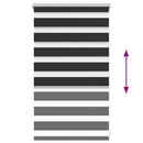 vidaXL fekete zebra roló 50,9 x 100 cm szövet szélesség 46,7 cm