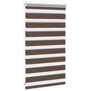 vidaXL Zebra roló 50,9 x 100 cm, szövetszélesség 46,7 cm, kávébarna