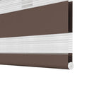 vidaXL Zebra roló 50,9 x 100 cm, szövetszélesség 46,7 cm, kávébarna