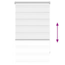 vidaXL fehér zebra roló 70,9 x 120 cm szövetszélesség 66,7 cm