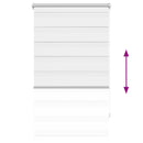 vidaXL fehér zebra roló 70,9 x 120 cm szövetszélesség 66,7 cm