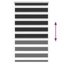 vidaXL fekete zebra roló 70,9 x 120 cm szövet szélesség 66,7 cm