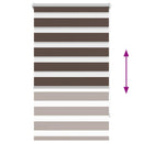 vidaXL Zebra roló 70,9 x 120 cm, szövetszélesség 66,7 cm, kávébarna