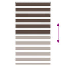 vidaXL Zebra roló 80,9 x 175 cm, szövetszélesség 76,7 cm, kávébarna